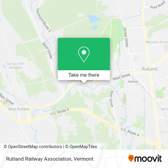 Rutland Railway Association map
