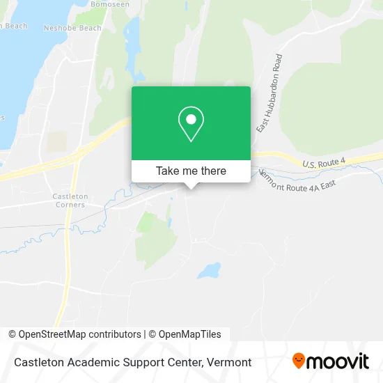 Castleton Academic Support Center map