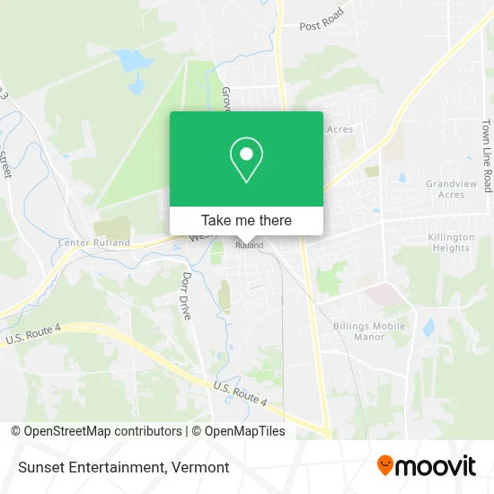 Sunset Entertainment map