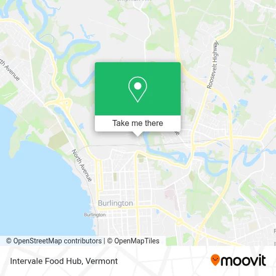 Intervale Food Hub map
