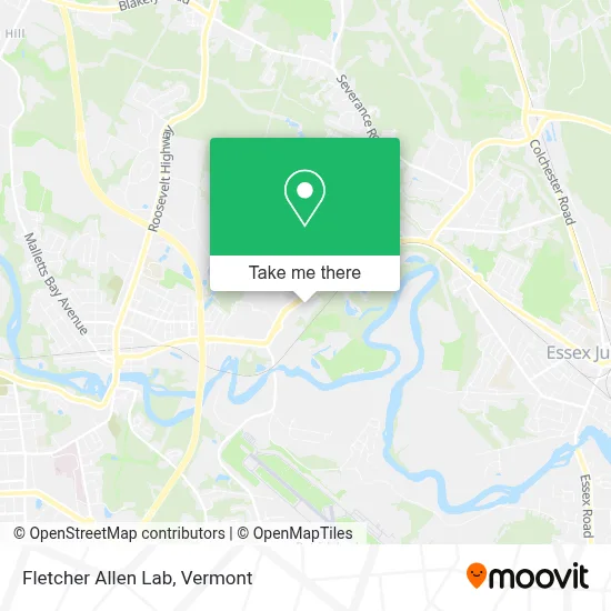 Fletcher Allen Lab map