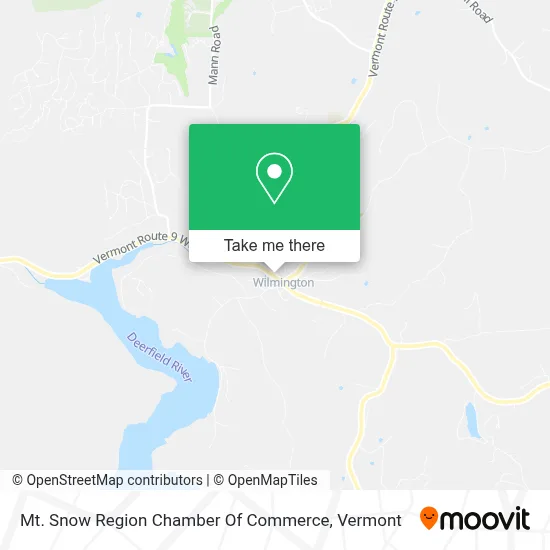 Mt. Snow Region Chamber Of Commerce map