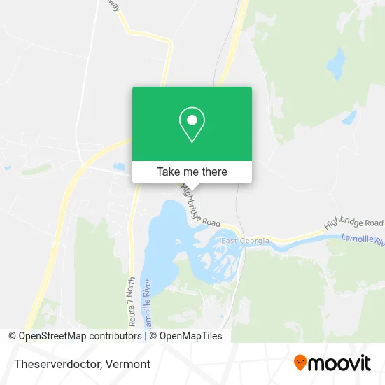 Theserverdoctor map