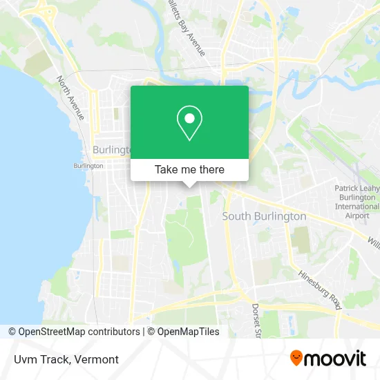 Uvm Track map