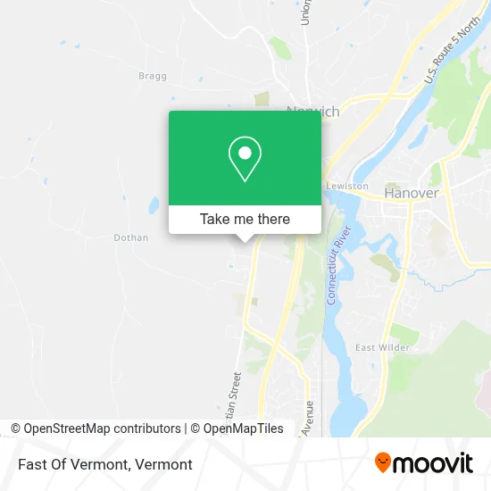 Fast Of Vermont map