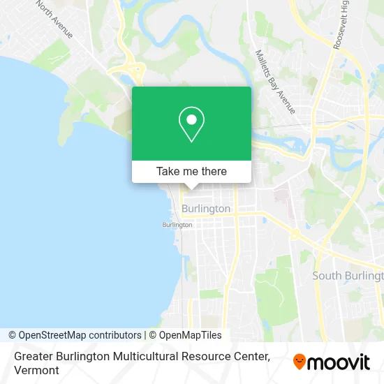 Greater Burlington Multicultural Resource Center map