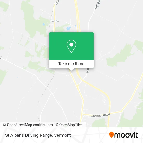 St Albans Driving Range map