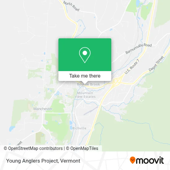 Young Anglers Project map