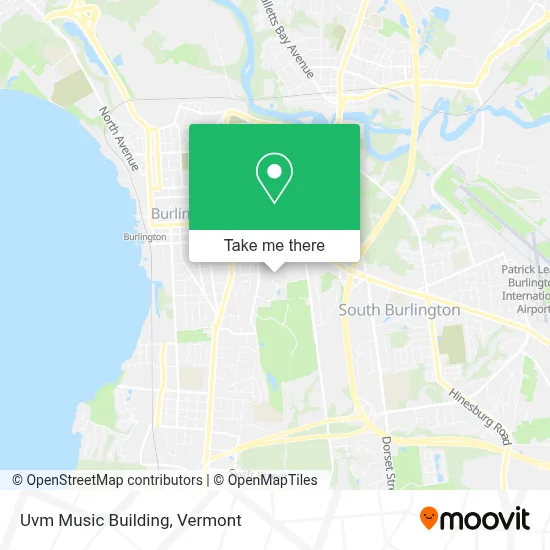 Uvm Music Building map