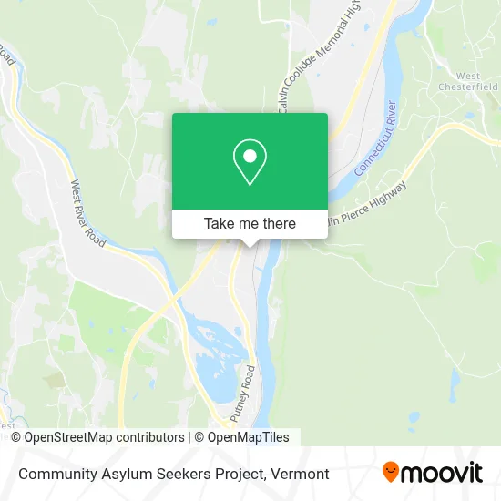 Community Asylum Seekers Project map
