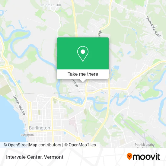 Intervale Center map