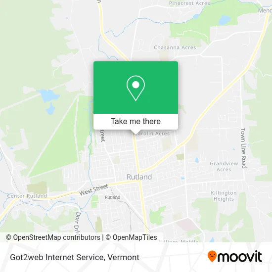 Got2web Internet Service map