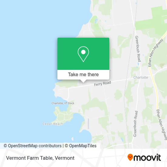 Vermont Farm Table map