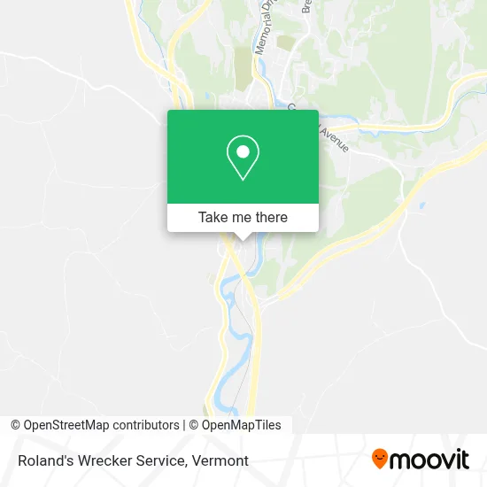 Roland's Wrecker Service map