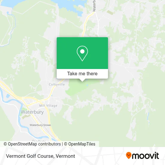 Vermont Golf Course map