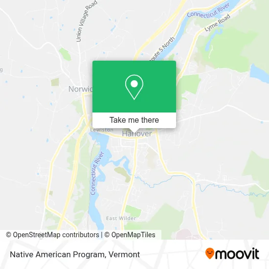 Native American Program map
