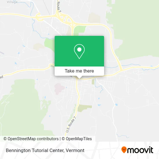Bennington Tutorial Center map