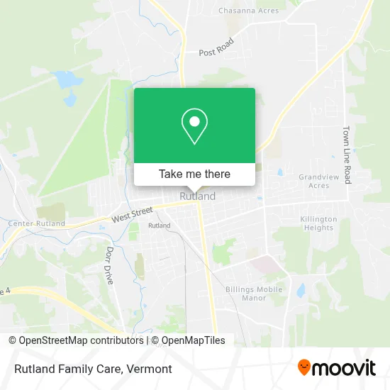 Rutland Family Care map