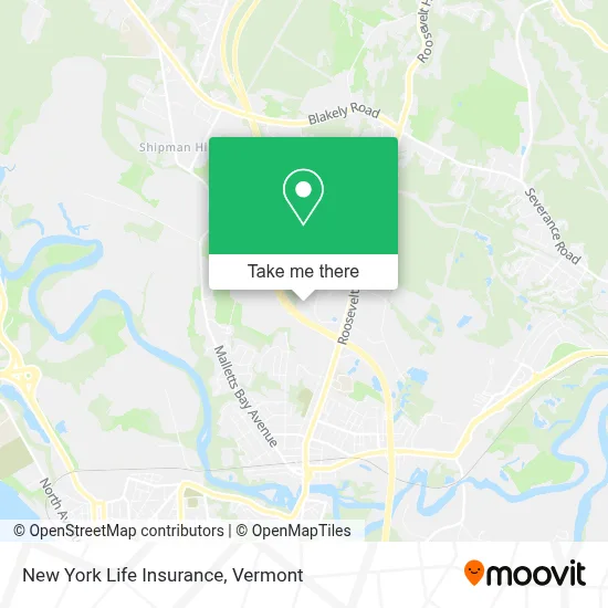 New York Life Insurance map