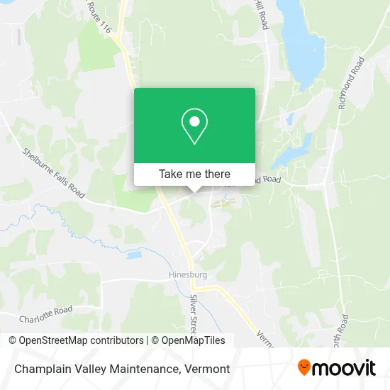 Champlain Valley Maintenance map