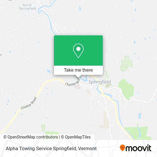Alpha Towing Service Springfield map