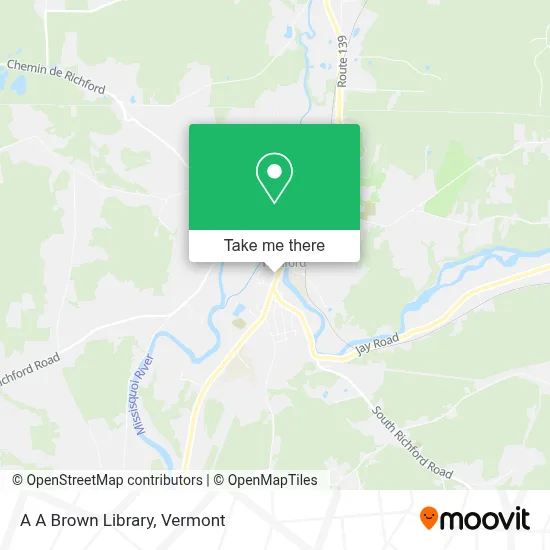 A A Brown Library map