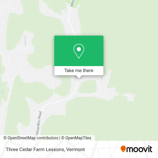 Three Cedar Farm Lessons map