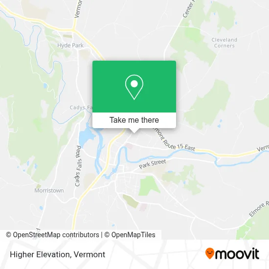 Higher Elevation map