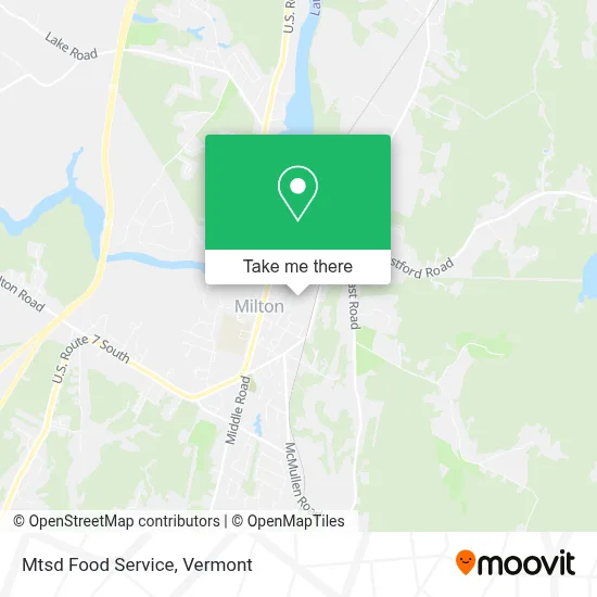 Mtsd Food Service map