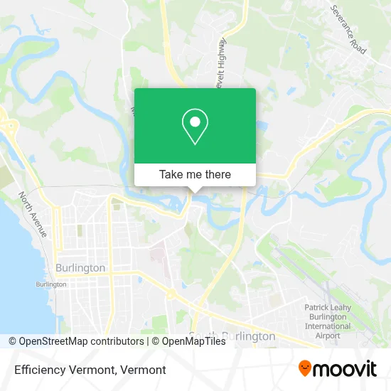 Efficiency Vermont map