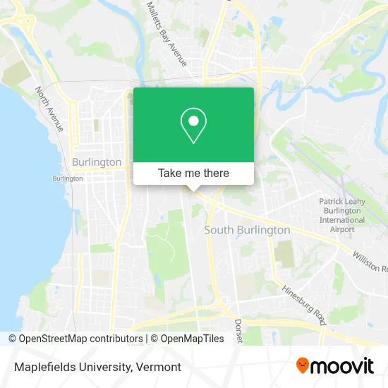 Maplefields University map