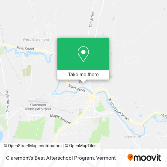 Claremont's Best Afterschool Program map