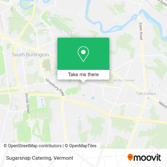 Sugarsnap Catering map