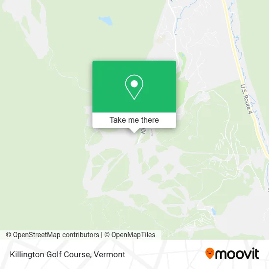 Killington Golf Course map