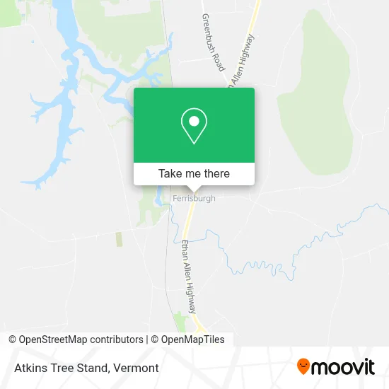 Atkins Tree Stand map