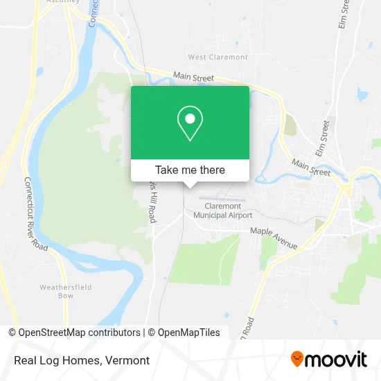 Real Log Homes map