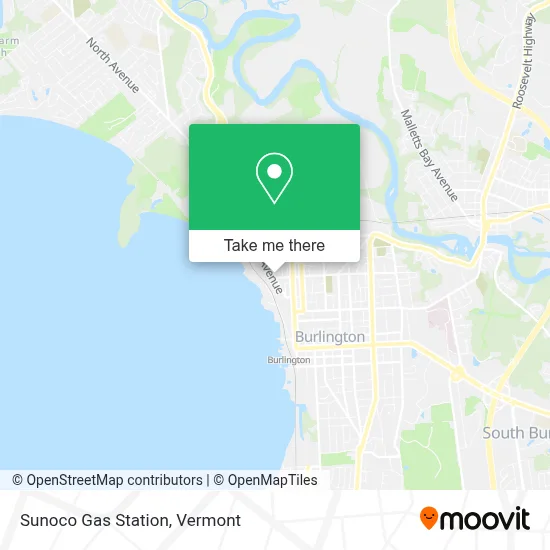 Sunoco Gas Station map