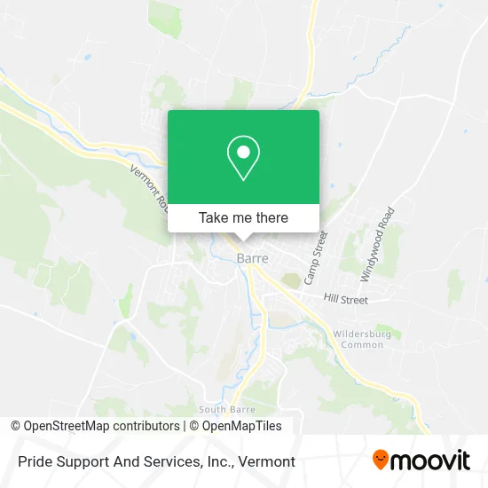Pride Support And Services, Inc. map