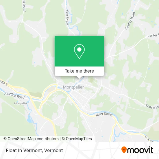Float In Vermont map
