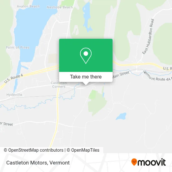 Castleton Motors map