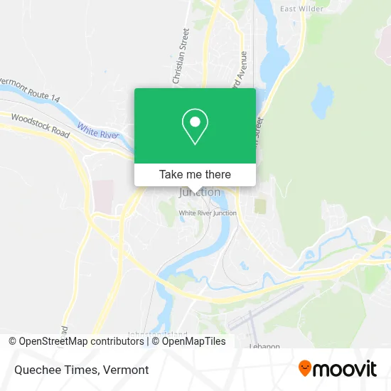 Quechee Times map