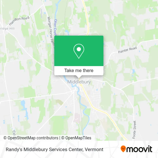 Randy's Middlebury Services Center map