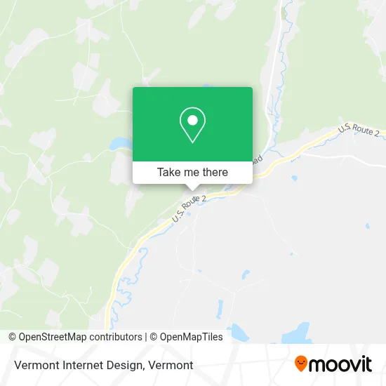 Vermont Internet Design map