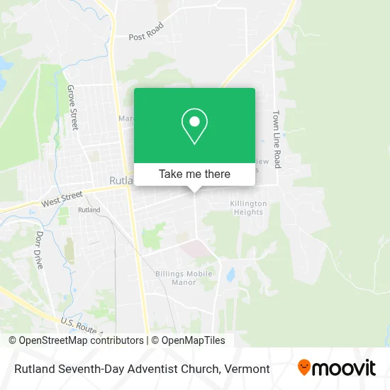 Rutland Seventh-Day Adventist Church map