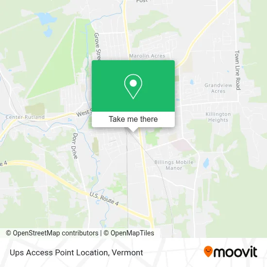 Ups Access Point Location map