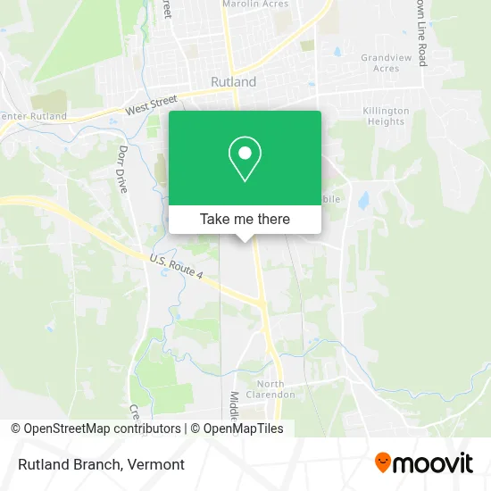 Rutland Branch map