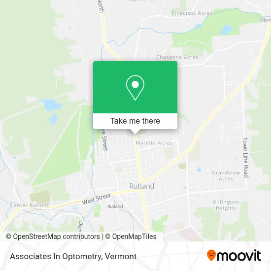 Associates In Optometry map
