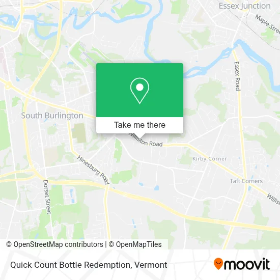 Quick Count Bottle Redemption map