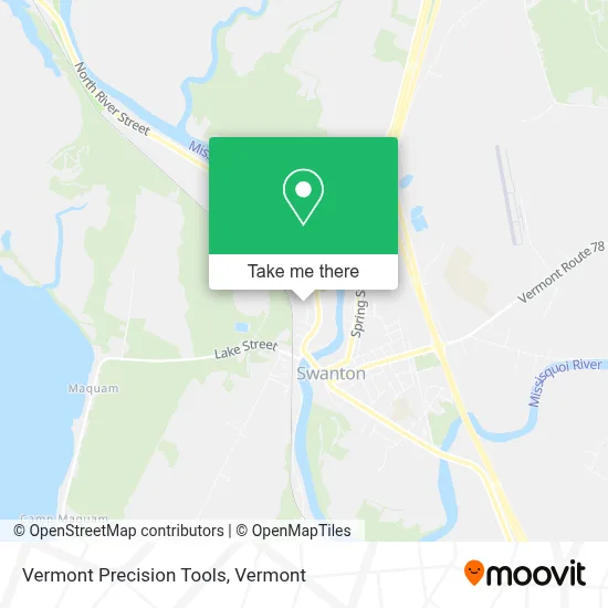 Vermont Precision Tools map