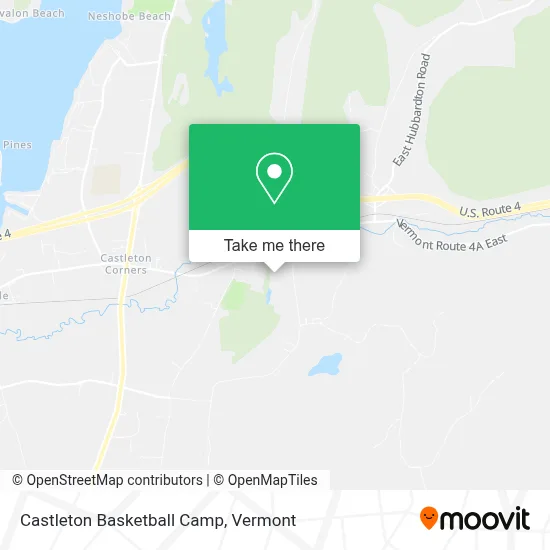Castleton Basketball Camp map